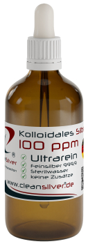 CleanSilver Kollidales Silber 100ppm 100ml Pip