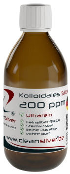 CleanSilver Kollidales Silber 200ppm 250ml