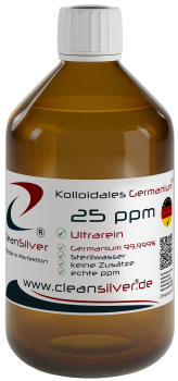 CleanSilver kolloidales Germanium 25ppm 500ml