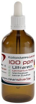 CleanSilver kolloidales Germanium 100ppm 100ml Pip