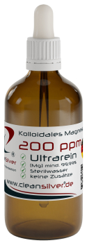 CleanSilver kolloidales Magnesium 200ppm 100ml Pip