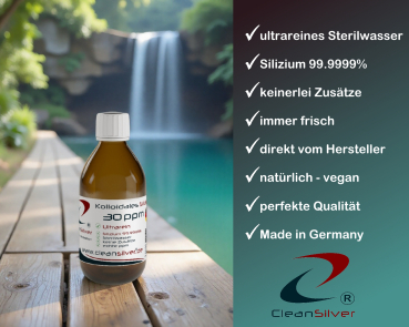 Preview: CleanSilver Kolloidales Silizium 30ppm 250ml info