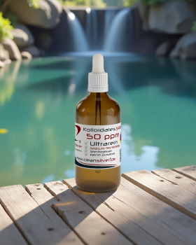 Preview: CleanSilver Kolloidales Silizium 50ppm 100ml Pip bg
