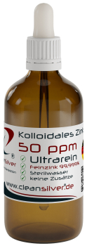 CleanSilver kolloidales Zink 50ppm 100ml Pip