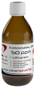 CleanSilver kolloidales Zink 50ppm 250ml