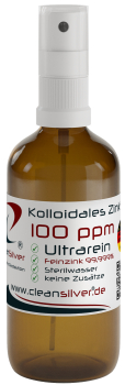 CleanSilver kolloidales Zink 100ppm 100ml Spray