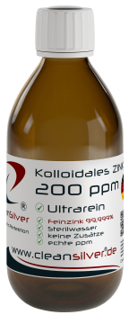CleanSilver kolloidales Zink 200ppm 250ml