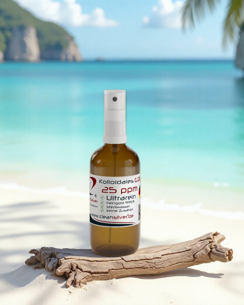 CleanSilver Kolloidales Gold 25ppm 100ml Spray bg