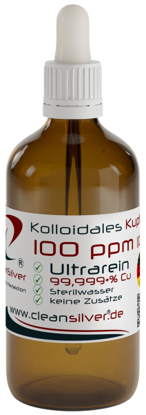CleanSilver kolloidales Kupfer 100ppm 100ml Pip