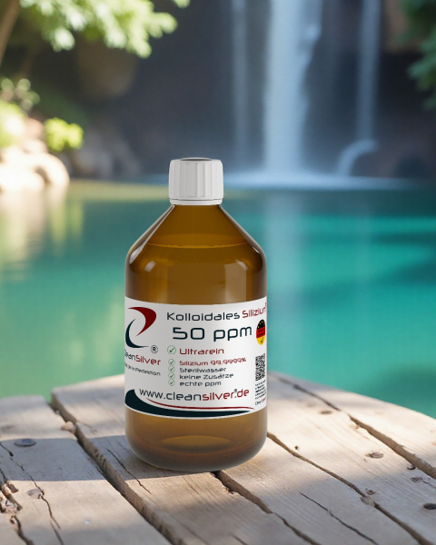 CleanSilver Kolloidales Silizium 50ppm 500ml bg