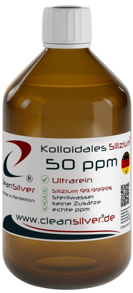 CleanSilver Kolloidales Silizium 50ppm 500ml