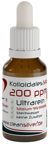 CleanSilver Kolloidales Silizium 200ppm 20ml Pip