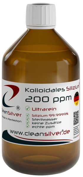 CleanSilver Kolloidales Silizium 200ppm 500ml