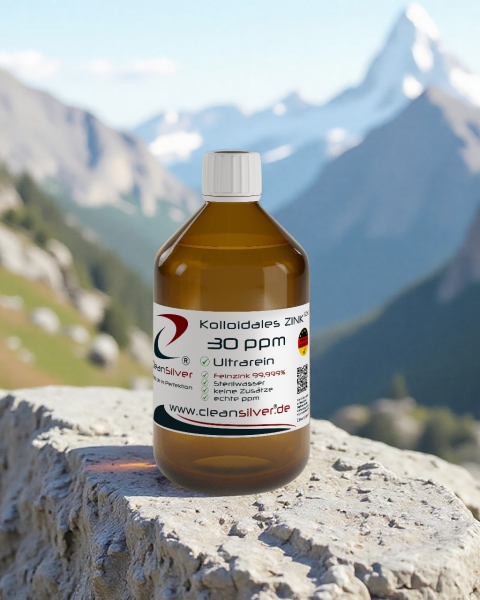 CleanSilver kolloidales Zink 30ppm 500ml bg
