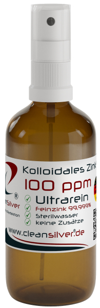 CleanSilver kolloidales Zink 100ppm 100ml Spray